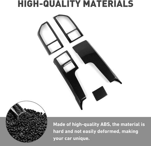 Compatible with Ford F150 Interior Accessories Center Console Dash Panel Cover trim Kits Interior Decoration Trim Kits Compatible with Ford F150 Accessories 2015-2020(5pcs/set,Carbon Fiber Black) in Saudi Arabia