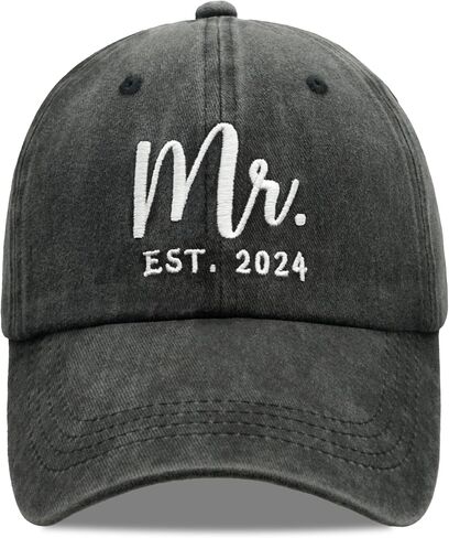 Mrs Bride Hat Bridal Shower Gifts Wedding Mr Couple Gift Cap Black in Saudi Arabia