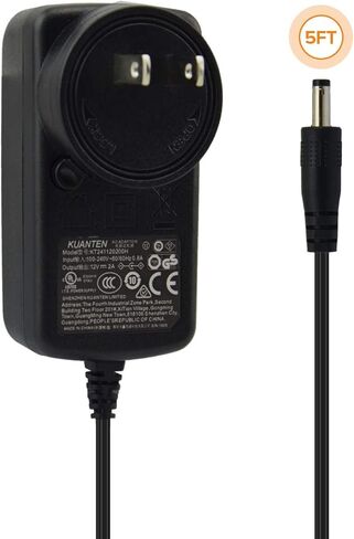 مصدر طاقة تيار مستمر 12 فولت 2 أمبير، محول تيار متردد مثبت على الحائط 4.0 مم * 1.7 مم، سلك طاقة تيار مستمر لكاميرات المسار in Kuwait