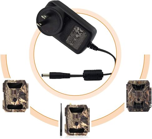 مصدر طاقة تيار مستمر 12 فولت 2 أمبير، محول تيار متردد مثبت على الحائط 4.0 مم * 1.7 مم، سلك طاقة تيار مستمر لكاميرات المسار in Kuwait