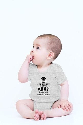 تي شيرت Crazy Bros I Do Believe I Have Shat Upon My Pantaloons - بدلة قطعة واحدة مضحكة للأطفال الرضع in Kuwait