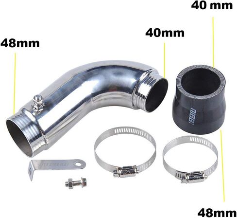 NIBBI High Performance Speed Modified Carburetor Kit PE28MM Carburetor GY6 Curved Pipe 185mmThrottle Line Handlebar 48MM Air Filter Fit GY6 Engine Scooter 150CC-250CC in Saudi Arabia