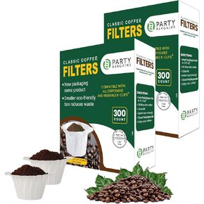 Party Bargains 4 Reusable K-Cups Filter - for Keurig 2.0 Brewers, Eco-Friendly Universal Fit Refillable Single Cup Coffee Filters, Stainless steel Mesh Filter, Purple