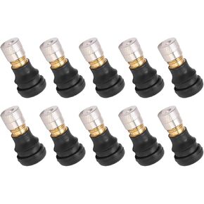 Electric Scooter Tubeless Tire Valve,10PCS Electric Scooter Tubeless Tire Vacuum Valve 2cm Long for M365 Pro Less 9mm Diameter
