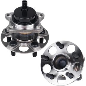 KUSATEC 512505 2pcs Rear Wheel Bearing and Hub Assembly Compatible with 2010-2015 Toyota Prius, 2012-2015 Plug-In, 5 Lug Bolts w/ABS