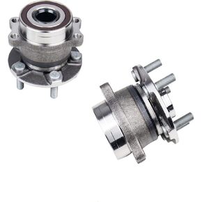 KUSATEC 512518 2PCS Rear Wheel Bearing and Hub Assembly Compatible with Subaru Crosstrek, Forester, Impreza, XV Crosstrek 2013 2014 2015, 5 Lug w/ABS