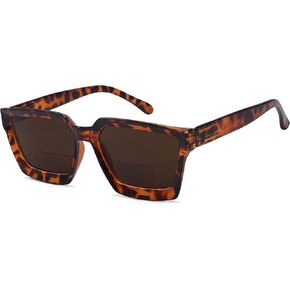 Eyekepper Bifocal Reading Glasses Women - Stylish Bifocal Readers Clear Lens Oversize Frame