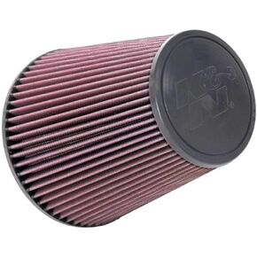 K&N Universal Clamp-On Air Intake Filter: High Performance, Premium, Washable, Replacement Filter: Flange Diameter: 6 In, Filter Height: 8 In, Flange Length: 0.625 In, Shape: Round Tapered, RU-1044
