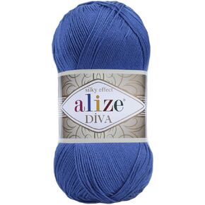 Alize Diva Silky Effect غزل الحياكة اليدوية من الألياف الدقيقة الأكريليك خيط الكروشيه فن الدانتيل الحرفية مجموعة من 5 شلات 500 جرام 1915 ياردة غزل الحياكة اليدوية (87- رمادي فحمي)