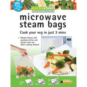 Microwave Steam Bags 25ct, pack of 3