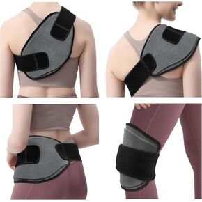 Gel Ice Packs Moldable for Injuries Reusable Soft Small FlexibleLong-Lasting Cold Bag Wrap Best for Back, Shoulder, Knees, Ankle, Neck, Elbow, Foot, Hip Cold Compress for Swelling with Velcro Straps