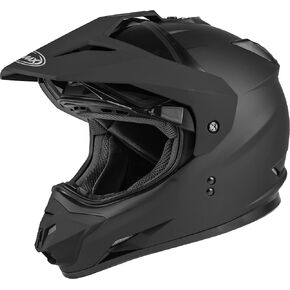 GMAX GM-11 Adult Dual-Sport Helmet for Riding Motorcycles, ATV’s, UTV’s, Snowmobiles and More (Matte Black, X-Large)