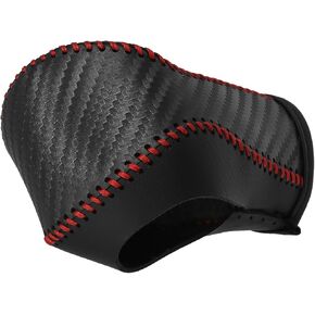Unifizz Car Gear Shift Knob Cover Protector for Honda CR-V 2012 2013 2014 with Red Thread Carbon Fiber Pattern