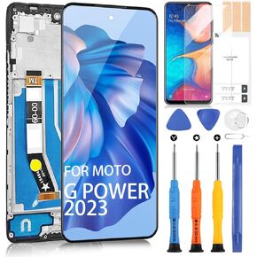 for Motorola Moto G Power 5G 2023 Screen Replacement LCD Display Kits for Moto G Power 2023 XT2311-3 XT2311-4 XT2311-5 XT2311-1 6.5" Touch Screen Digitizer Full Assembly with Tools(Black with Frame)
