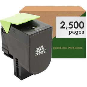 Print.Save.Repeat. Lexmark 801SK Black Remanufactured Toner Cartridge for CX310, CX410, CX510 Laser Printer [2,500 Pages]