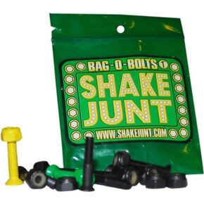 Shake Junt Bag O Bolts Black Green Yellow 1"(allen) 1set Skateboarding Hardware