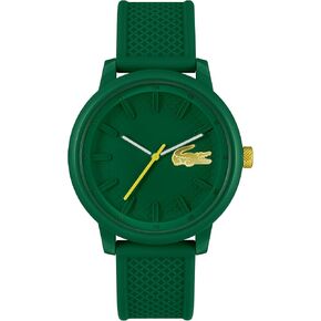 Lacoste L.12.12 Hero Men's 3H Quartz Watch, Silicone Wristband, Water Resistant up to 5ATM/50 Meters, Iconic Design, 48mm