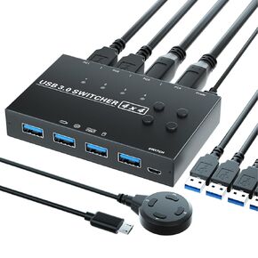 HDMI KVM USB Extender 1080P Over Single Cat5e/6/Ethernet Cable 50m (164ft) Support HDMI1.3 HDCP1.3, for Mouse and Keyboard Control Remote Signals