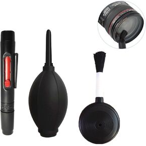 Camera Cleaning Kit with Cleaning Pen Brush Air Blaster Blower and Lens Brush Blower Brush Dust Cleaner for Lens Camera SLR Telescope Phone Photography Instruments Keyboards Cleaning Tools