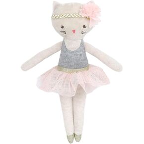 دمية MON AMI Kacie The Kitty Ballerina المحشوة - 9 بوصة، دمية حيوانات قطيفة ناعمة، تستخدم كلعبة أو ديكور للغرفة، هدية رائعة للأطفال من جميع الأعمار