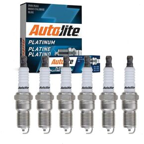 6 pc Autolite Platinum Spark Plugs compatible with Chevrolet S10 4.3L V6 1996-2004