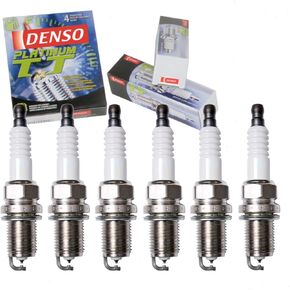 6 pc DENSO Platinum TT Spark Plugs compatible with Honda Pilot 3.5L V6 2003-2008