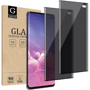 [2 Pack] Privacy Screen Protector for Samsung Galaxy S10 Plus, Anti-Spy 3D Curve Edge 9H Hardness Tempered Glass Screen Protectors for Samsung Galaxy S10 Plus (6.4")