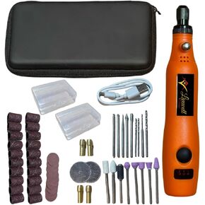 Livewell Prime Portable Mini Drill Kit - Precision Power Tool for DIY Enthusiasts, Hobbyists and Model Makers - Compact Electric Drill Set with Accessories - Portable Electric Micro Dril