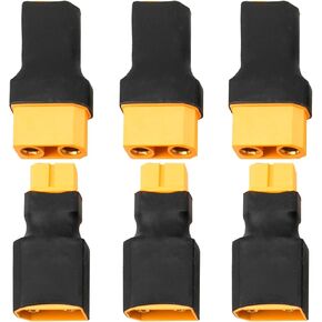 3Pairs HIRCQOO XT90 Plug to XT60 Adapter Male to Female Converter Connector Adaptor for RC Car Truck Boat Drone Lipo Battery ESC Charger