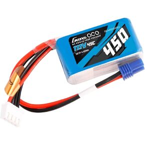 Gens ace 3S Lipo Battery 11.1V 45C 450mAh Lipo Battery Pack with EC2 Plug