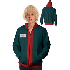 Hoodie Sweatshirt Full Zipper Jacket Coat Cosplay Costume for Kids