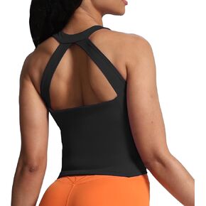 Aoxjox Corp Tank for Women Mid-Length Longline Workout Sports Kennedy Training Tank