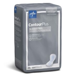 Medline Capri Plus Bladder Control Pads, Regular, 5.5" X 10.5", 28/pack, 12/carton