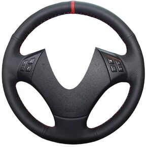 DIY Sew Black Microfiber Leather Car Steering Wheel Cover for BMW 3 Series E90 E91 E92 E93 320i 325i 328i 330i 335i 2006-2011 Interior Accessories