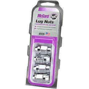 MCGARD 64011 Chrome Bulge Cone Seat Style Lug Nut Set (7/16" - 20 Thread Size) - Set of 4