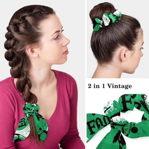 قبعات منتفخة مع زر كرة القدم قبعة جراحية خضراء طبية وأذن أرنب Scrunchie مجموعة قبعات فرك القطن العصابة in Saudi Arabia