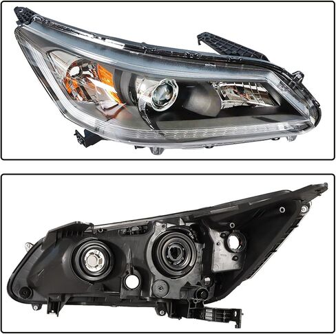 Headlights Front Head Lamps Replacement for 2013-2015 Honda Accord 4-Door Sedan Halogen w/o DRL Headlights Headlamps Pair Passenger Driver Side in Saudi Arabia