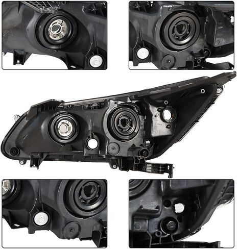 Headlights Front Head Lamps Replacement for 2013-2015 Honda Accord 4-Door Sedan Halogen w/o DRL Headlights Headlamps Pair Passenger Driver Side in Saudi Arabia