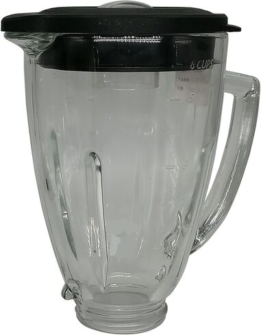 6-cup stainless steel Jar with lid，Compatible with Oster Classic Series OSTERIZER GALAXIE BLENDER/CHOPPER and Compatible with Cuisinart blender (Stainless steel, 6 cups round Jar) in Kuwait
