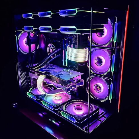 24 Pin RGB Cable Extension Kit, 16AWG PSU PC Cable Extension for All ATX Major Motherboard Cable Management, Support 5V 3Pin Synchronized in Kuwait