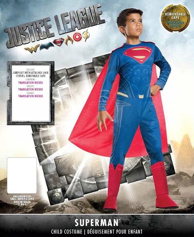 زي سوبرمان للأطفال من Rubie's Justice League، مقاس متوسط in Saudi Arabia