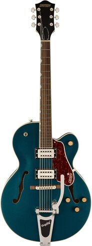 حزمة جيتار كهربائي Gretsch G2420T Streamliner مكون من 6 أوتار (ياقوتي منتصف الليل) مع علبة هيكل مجوفة Gretsch G2420T (أسود) (عنصران) in Kuwait