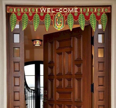 SATVIK Handmade Valvet Fabric Toran Door Decorations Indian Diwali Decorations Items Fancy Door Subh Labh Latkan Bandarwal Hangings Valance Deepawali Mandir Puja Diwali Diya Rangoli Traditional Items in Saudi Arabia