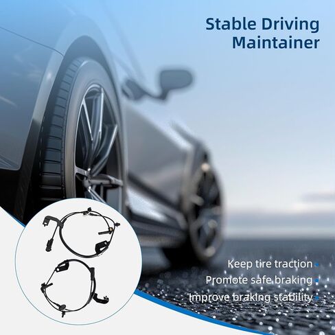 2 قطعة مستشعر سرعة العجلات الأمامية اليسرى واليمنى ABS لسيارة دودج كاليبر 2007-2012، لسيارة جيب كومباس 2007-2016، لسيارة جيب باتريوت 2007-2016 استبدال 5105572AA 5105573AA in Kuwait