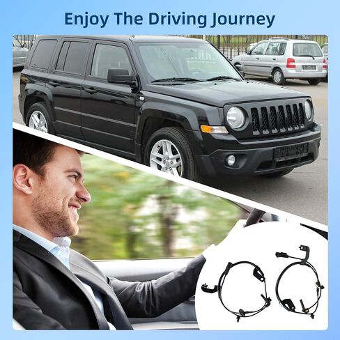 2 قطعة مستشعر سرعة العجلات الأمامية اليسرى واليمنى ABS لسيارة دودج كاليبر 2007-2012، لسيارة جيب كومباس 2007-2016، لسيارة جيب باتريوت 2007-2016 استبدال 5105572AA 5105573AA in Kuwait