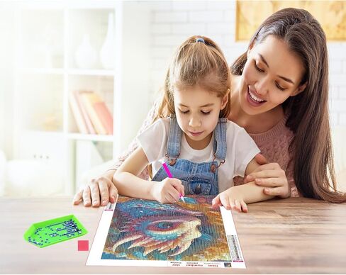 مجموعات الرسم الماسي فورلاند التنين للبالغين المبتدئين - 5D DIY لطيف التنين الكامل الحفر الماس مجموعات اللوحة الحرف لديكور جدار المنزل، مجموعات الفن الماس، 12 × 16 بوصة in Kuwait