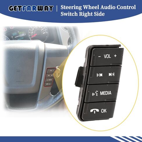 عجلة القيادة التحكم الصوتي التبديل الجانب الأيمن صالح لفورد F-150 F150 2011 2012 2013 2014 استبدال # AL3Z-9C888-CA AL3Z9C888CA SW6880 SW-6880 مجموعة مفاتيح التحكم في مستوى الصوت in Saudi Arabia