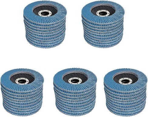 4-1/2 Inch Flap Disc Zirconia 50 Pack 40 Grit Sanding Grinding Wheel Fit for Stainless Steel Metal in Saudi Arabia