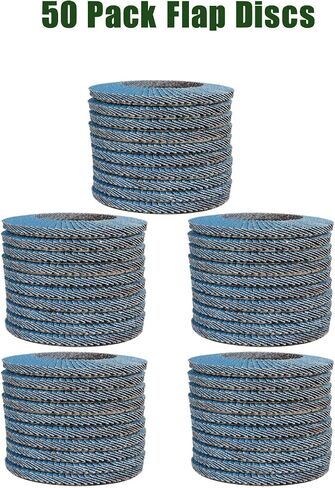 4-1/2 Inch Flap Disc Zirconia 50 Pack 40 Grit Sanding Grinding Wheel Fit for Stainless Steel Metal in Saudi Arabia