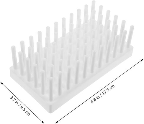 3 قطعة مجفف بلاستيكي حامل لحامل المختبر يستخدم رف التجفيف أنبوب اختبار التصريف in Kuwait